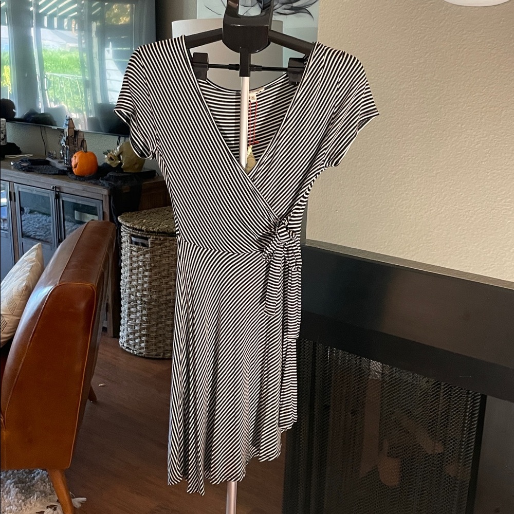 Rolla Coster Black and White Striped Dress